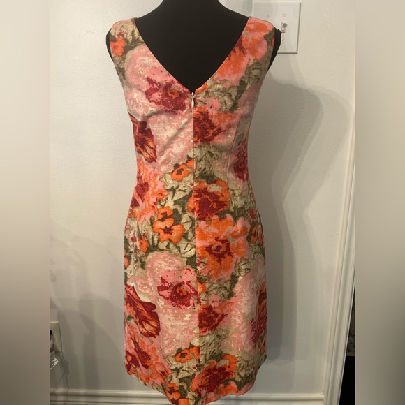 Talbots Sleeveless‎ Multi Color Floral Dress Sz 2 - Picture 2 of 13